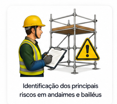 Identificação dos principais riscos em andaimes e bailéus
