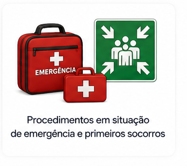 Procedimentos em situação de emergência e primeiros socorros
