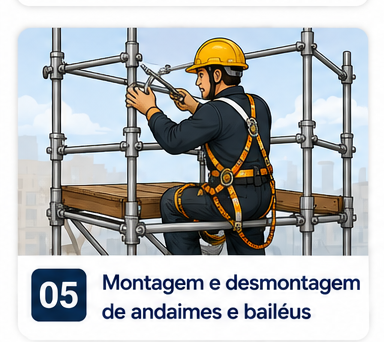 Montagem e desmontagem de andaimes e bailéus