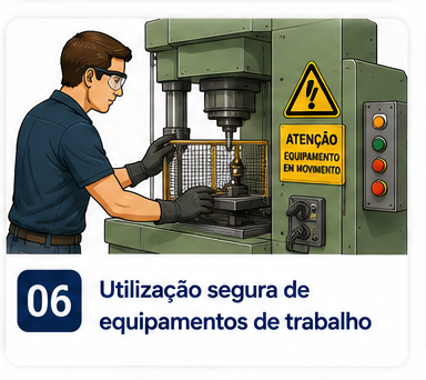 Utilização segura de equipamentos de trabalho