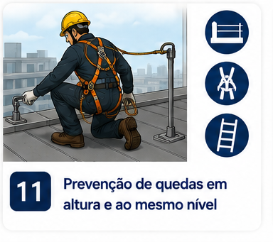 Prevenção de quedas ao mesmo nível e em altura