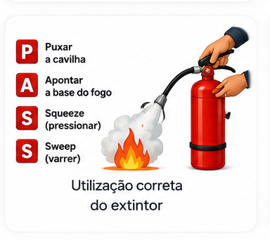 Utilização correta e segura de extintores